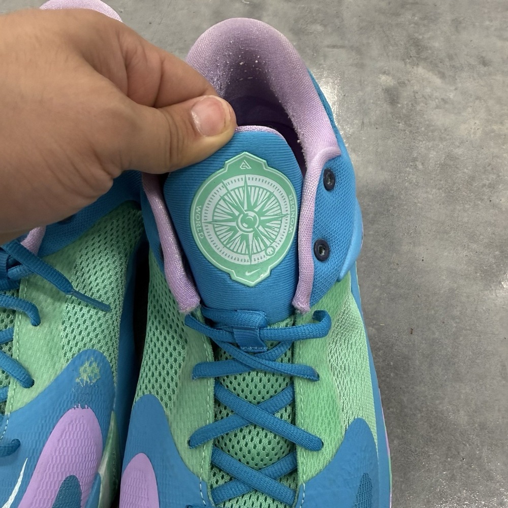 Nike Zoom Freak 4 Birthstone Mens 12 Giannis Basketball Shoes DJ6149-400 Blue - Picture 3 of 9